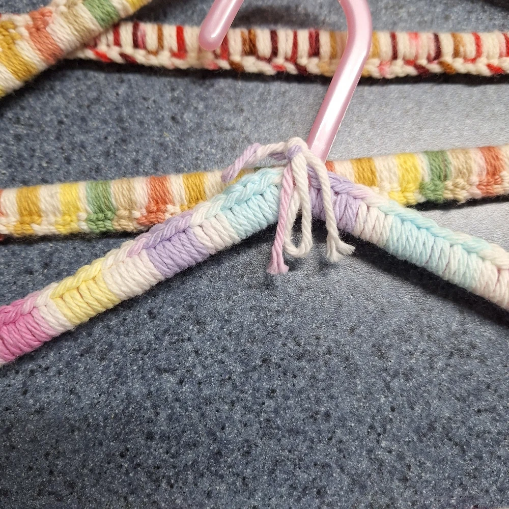 Handmade, Knitted Children's Hangers(2 Adult) Bundle of 14